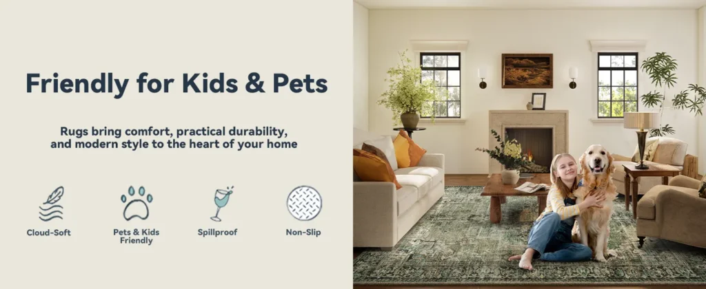 Pets and Kids friendly carpet