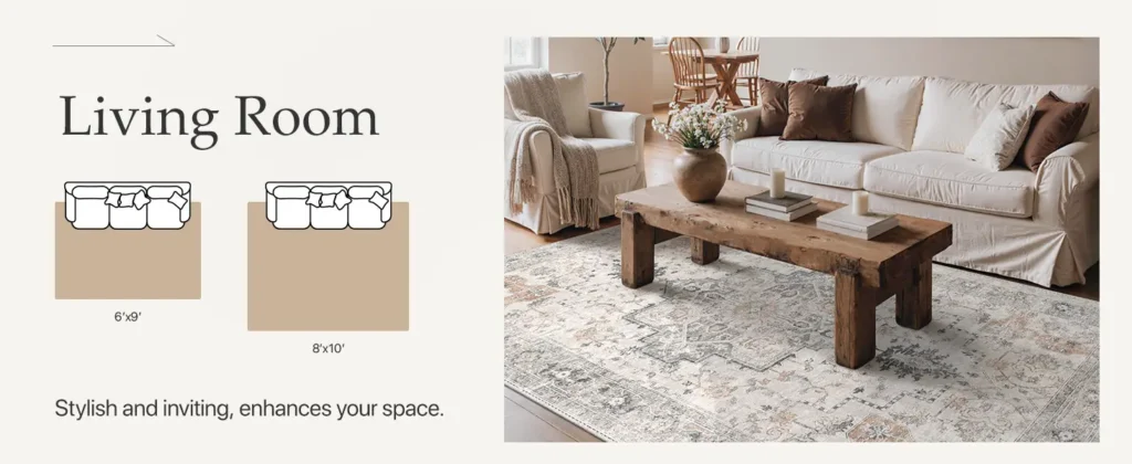 Living Room Washable Rugs
